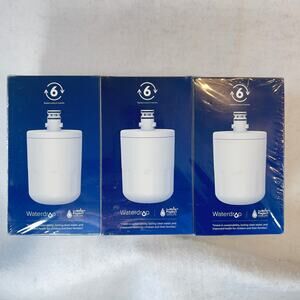 Waterdrop Plus WDP-F05 3-Pack Refrigerator Water Filter New Sealed  For LG Below